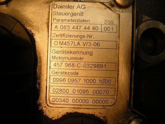Блок управления двигателем (ECU) Mercedes 0834474440
