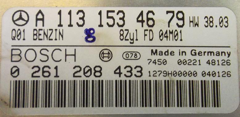 Блок управления двигателем Mercedes 1131534679