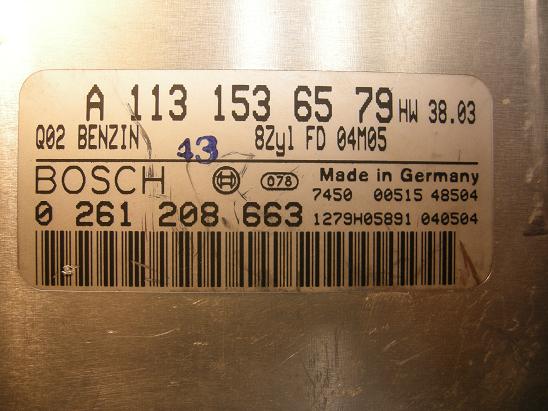 Блок управления двигателем (ECU)Mercedes 1131536579