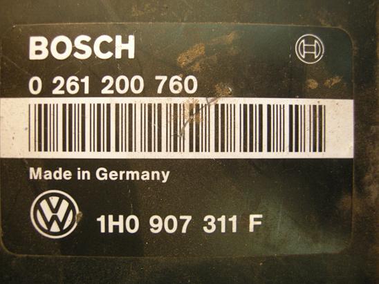 Блок управления двигателем AUDI, VW 1H0907311F