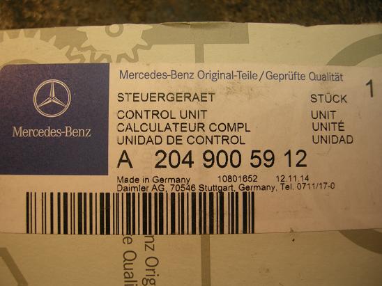 Блок управления двигателем Mercedes 2049005912