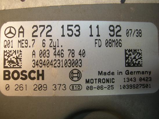 Блок управления двигателем Mercedes 2721531192