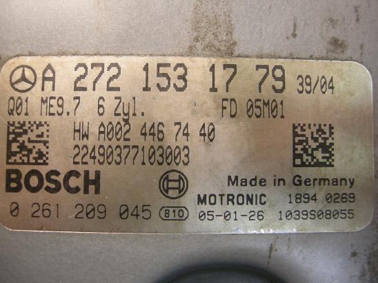 Блок управления двигателем Mercedes 2721531779