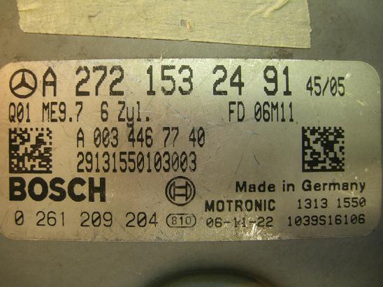 Блок управления двигателем Mercedes 2721532491