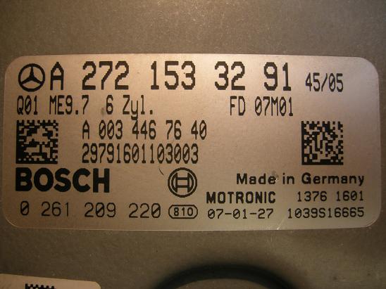 Блок управления двигателем Mercedes 2721533291