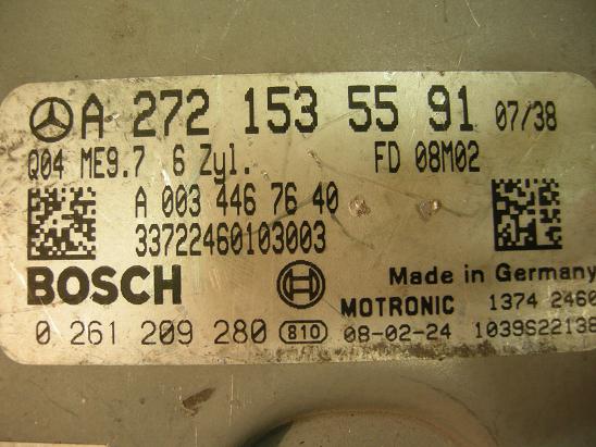 Блок управления двигателем Mercedes 2721535591