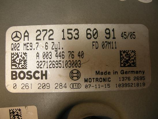 Блок управления двигателем (ECU)Mercedes 2721536091