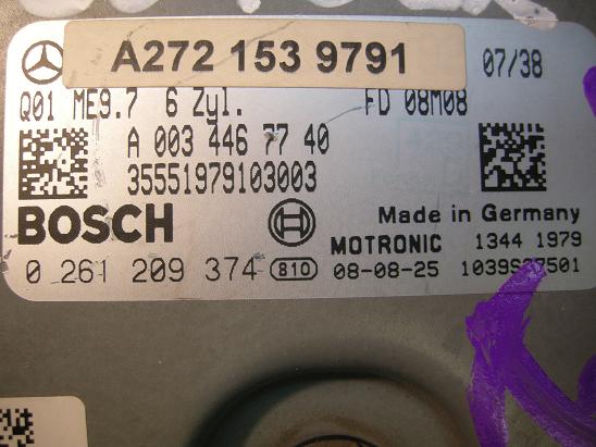 Блок управления двигателем Mercedes 2721539791