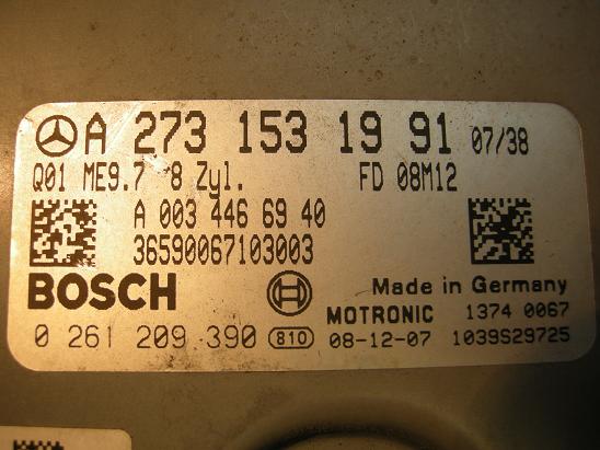 Блок управления двигателем Mercedes 2731531991