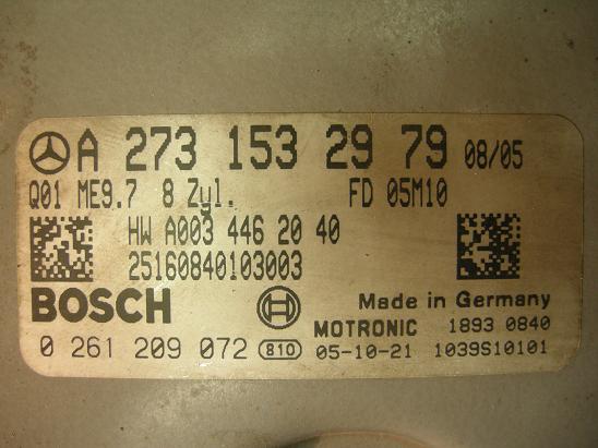 Блок управления двигателем Mercedes 2731532979