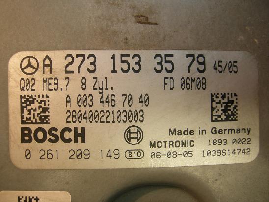 Блок управления двигателем Mercedes 2731533579