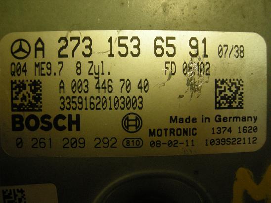 Блок управления двигателем Mercedes 2731536591