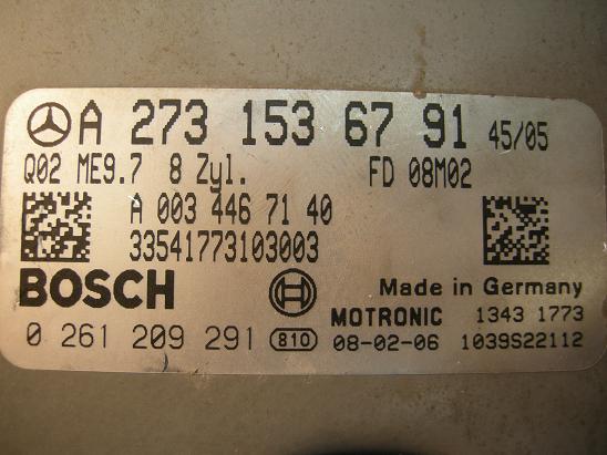 Блок управления двигателем Mercedes 2731536791
