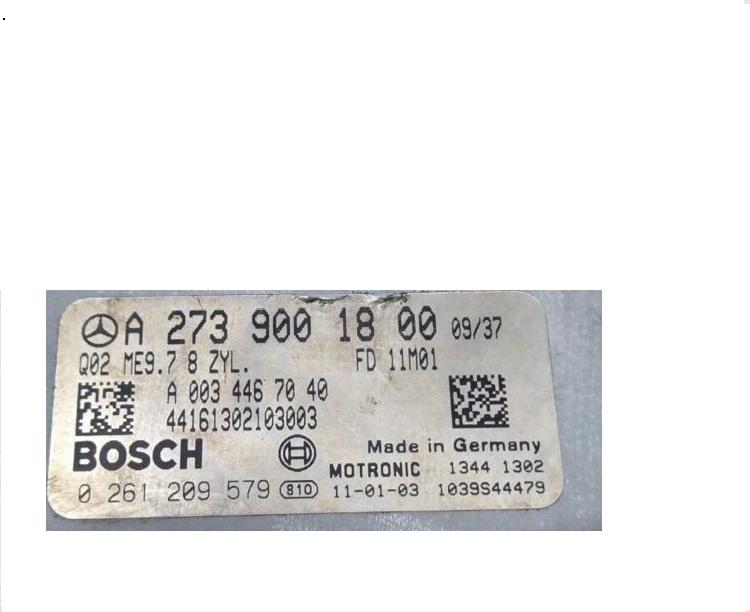 Блок управления двигателем (ECU)Mercedes 2739001800