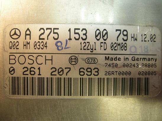 Блок управления двигателем Mercedes 2751530079