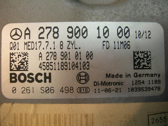 Блок управления двигателем Mercedes 2789001000