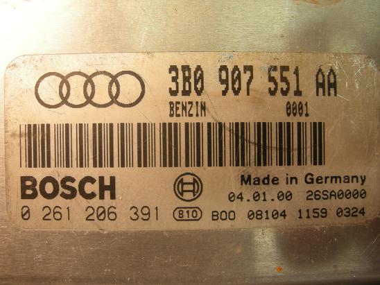 Блок управления двигателем AUDI, VW 3B0907551AA
