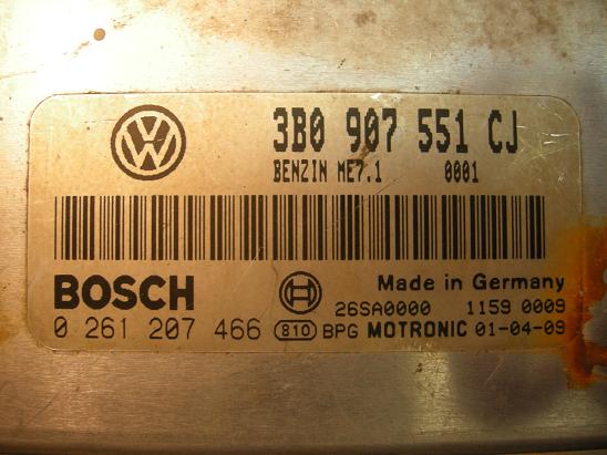 Блок управления двигателем AUDI, VW 3B0907551CJ