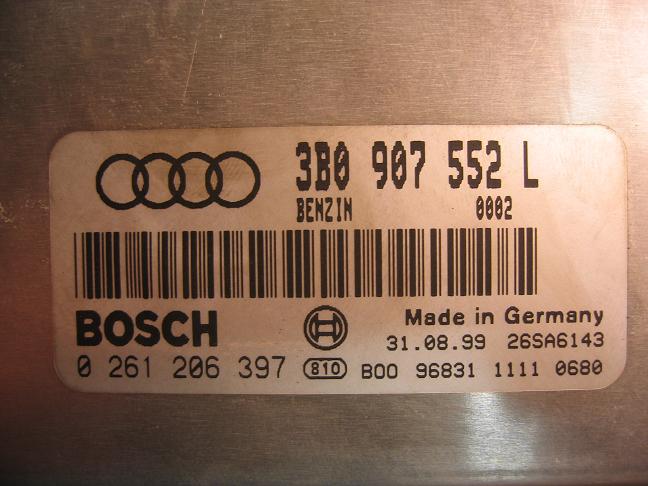 Блок управления двигателем AUDI, VW 3B0907552L