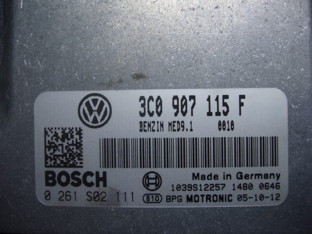 Блок управления двигателем AUDI, VW 3C0907115F