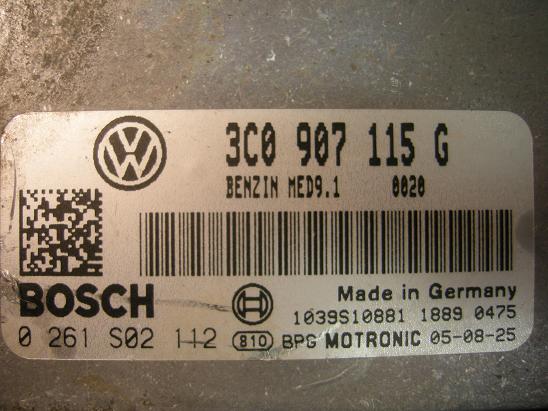 Блок управления двигателем AUDI, VW 3C0907115G