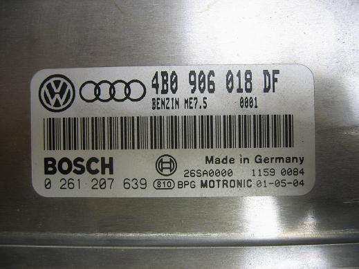 Блок управления двигателем AUDI, VW 4B0906018DF