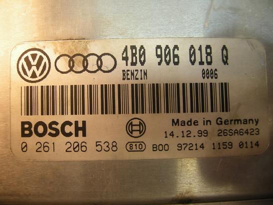 Блок управления двигателем AUDI, VW 4B0906018Q
