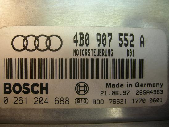 Блок управления двигателем AUDI, VW 4B0907552A