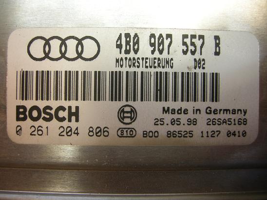 Блок управления двигателем AUDI, VW 4B0907557B