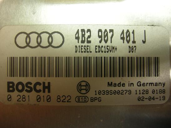 Блок управления двигателем AUDI, VW 4B2907401J