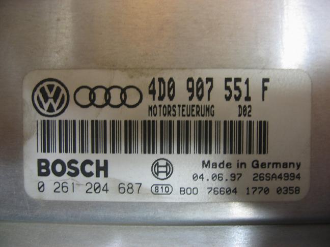 Блок управления двигателем AUDI, VW 4D0907551F