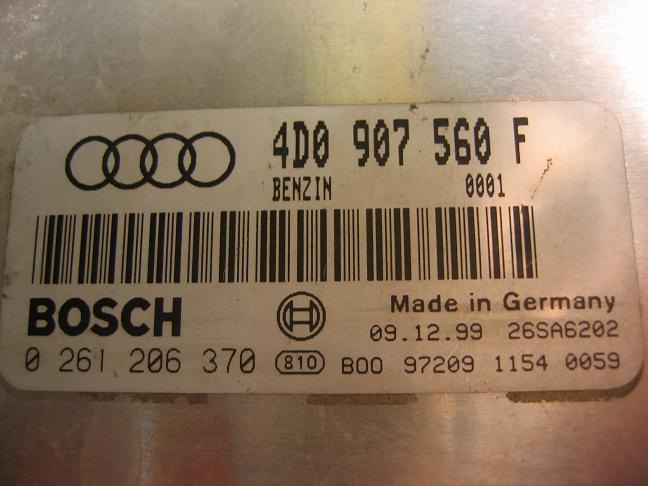 Блок управления двигателем AUDI, VW 4D0907560F