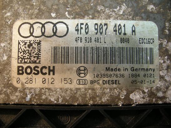 Блок управления двигателем (ECU) AUDI, VW 4F0907401A