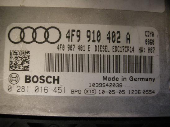 Блок управления двигателем AUDI, VW 4F0907401E