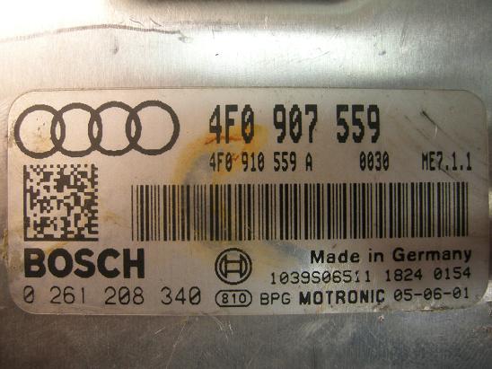 Блок управления двигателем AUDI, VW 4F0907559