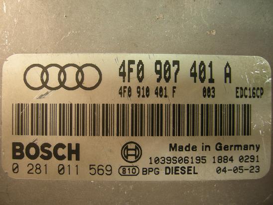 Блок управления двигателем (ECU) AUDI, VW 4F0910401F