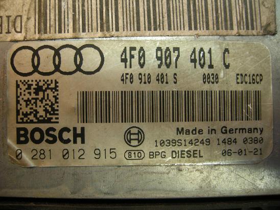 Блок управления двигателем (ECU) AUDI, VW 4F0910401S