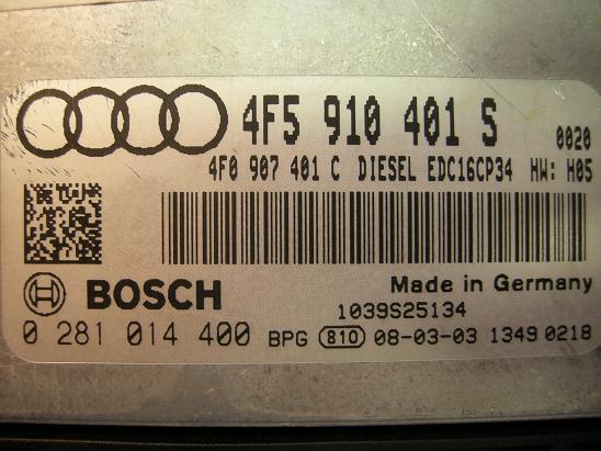 Блок управления двигателем AUDI, VW 4F5910401S
