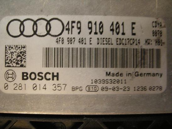 Блок управления двигателем AUDI, VW 4F9910401E