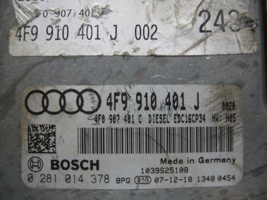 Блок управления двигателем (ECU) AUDI, VW 4F9910401J