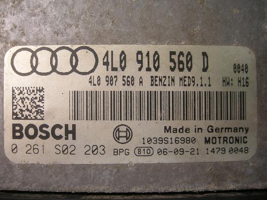 Блок управления двигателем (ECU) AUDI, VW 4L0907560A