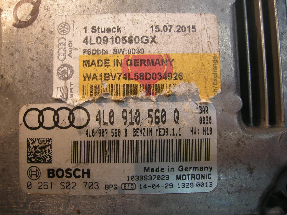 Блок управления двигателем (ECU) AUDI, VW 4L0907560B