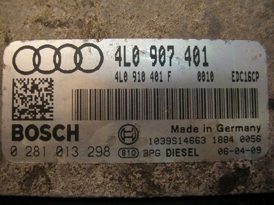 Блок управления двигателем AUDI, VW 4L0910401F