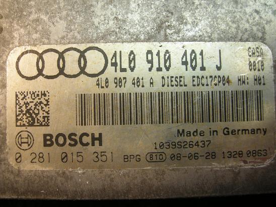 Блок управления двигателем (ECU) AUDI, VW 4L0910401J