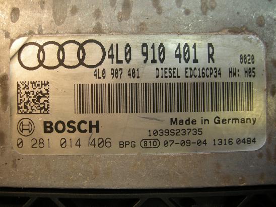 Блок управления двигателем AUDI, VW 4L0910401R