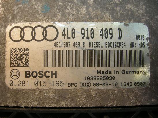 Блок управления двигателем (ECU) AUDI, VW 4L0910409D