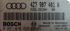 Блок управления двигателем AUDI, VW 4Z7907401A