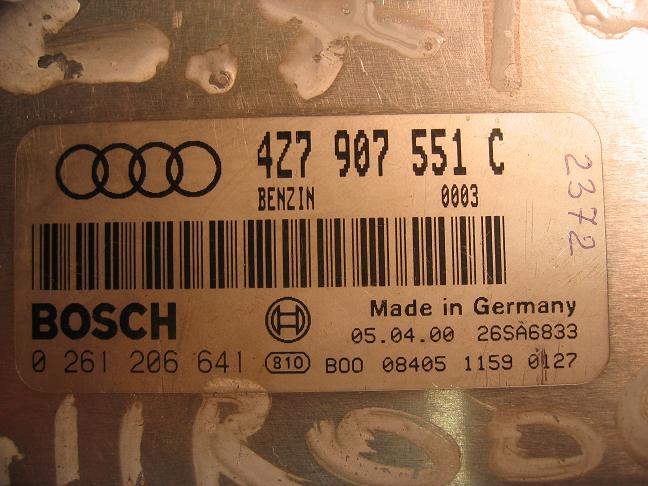 Блок управления двигателем AUDI, VW 4Z7907551C