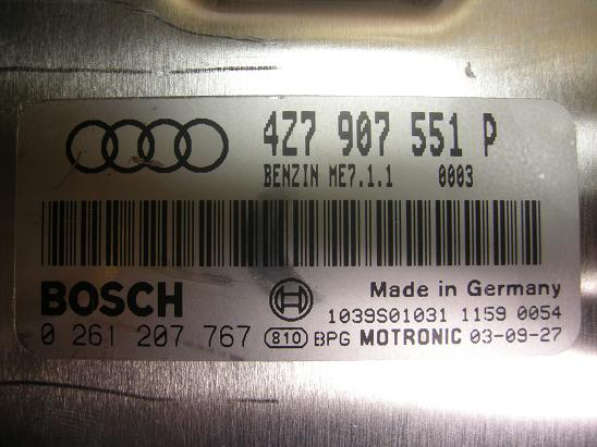 Блок управления двигателем AUDI, VW 4Z7907551P