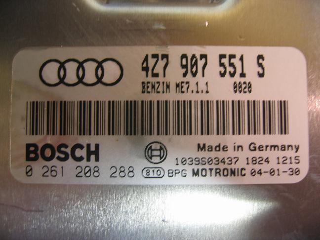 Блок управления двигателем AUDI, VW 4Z7907551S